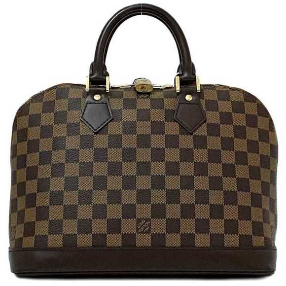 LOUIS VUITTON Brown Damier Leather Alma Bag - Picture 1 of 11